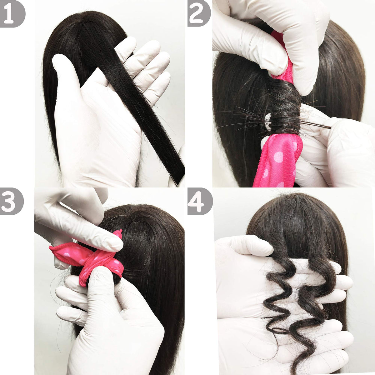 Aimin Hair Heatless Curlers displayed with packaging