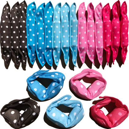 Aimin Hair Heatless Curlers set with 40 soft foam rollers in neutral colour