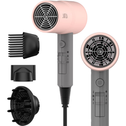 Aina Diffuser Hair Dryer Misty Blush front view