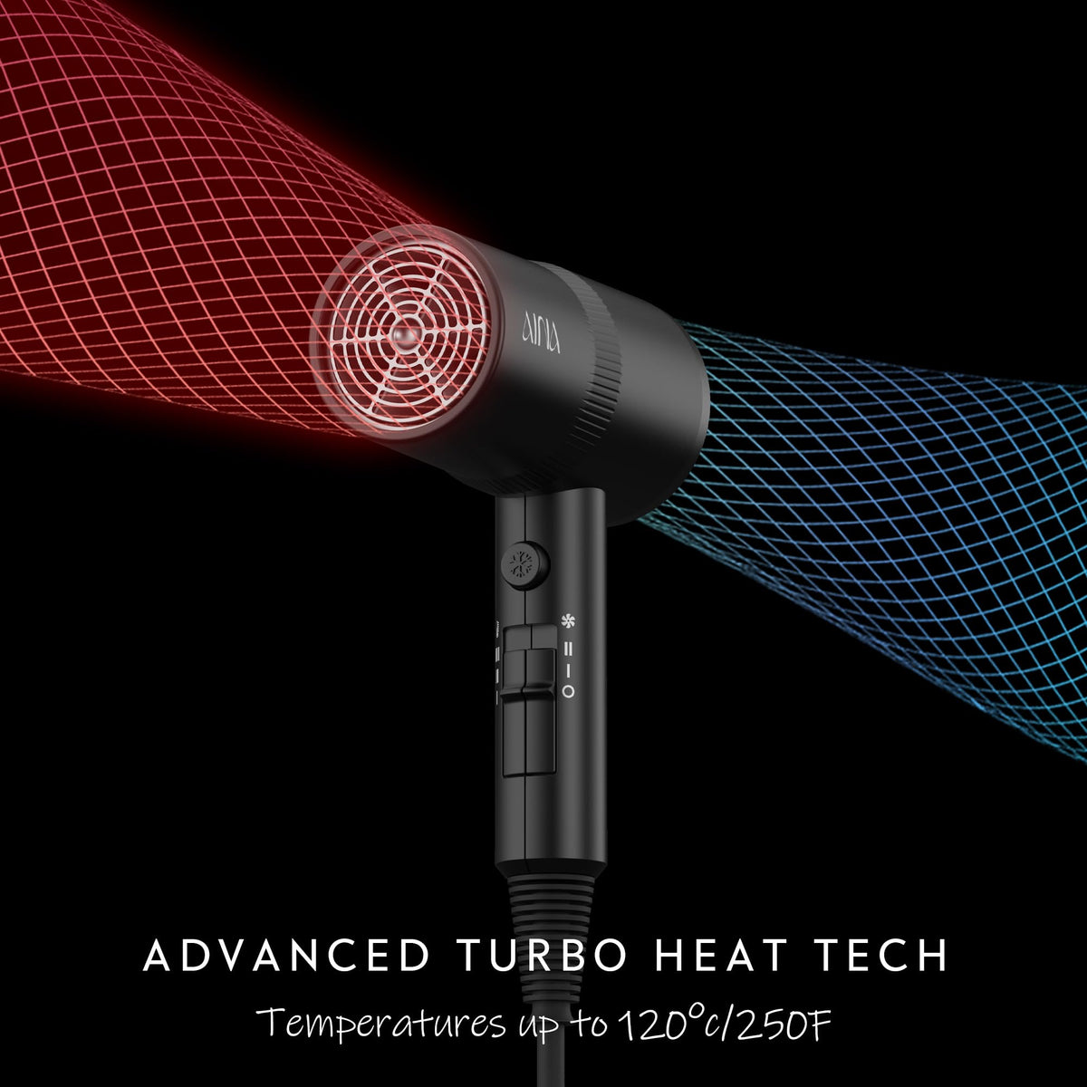 Aina Diffuser Hair Dryer with volumizing finger diffuser