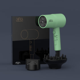 Aina hair dryer controls close-up