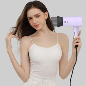 Aina Hair Dryer purple model back view