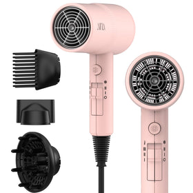 Aina Hair Dryer with Diffuser in pink front view