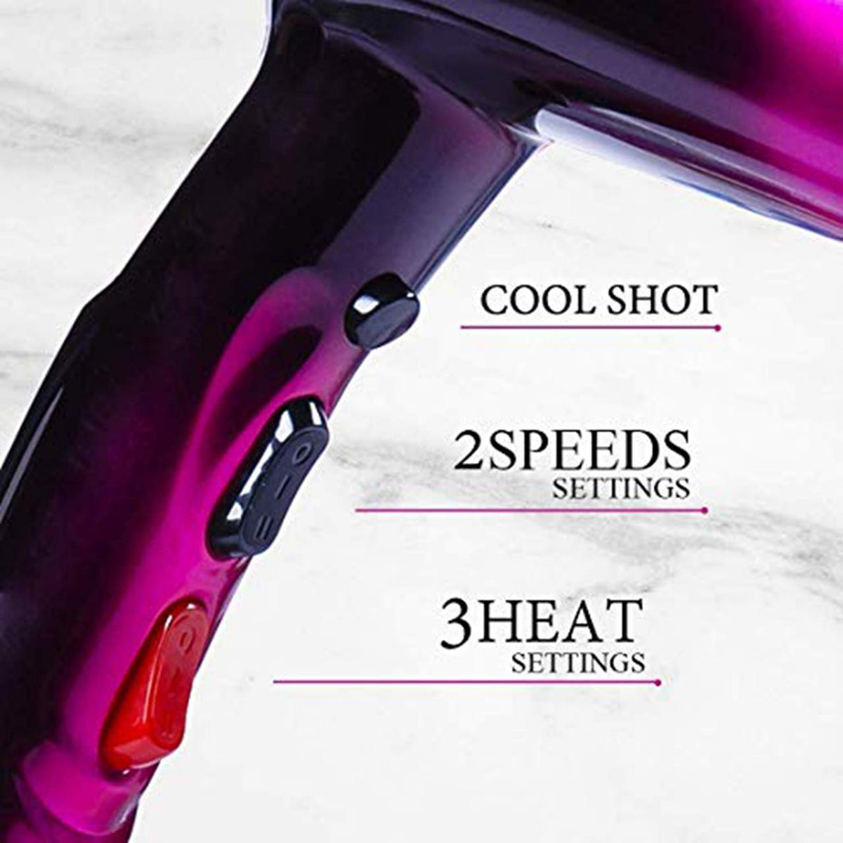 aingycy Professional Hair Dryer with long cord
