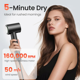 AirJetz Hair Dryer showing LED display and controls