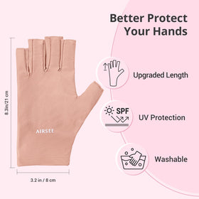 AIRSEE Anti UV Gloves close-up of fabric texture
