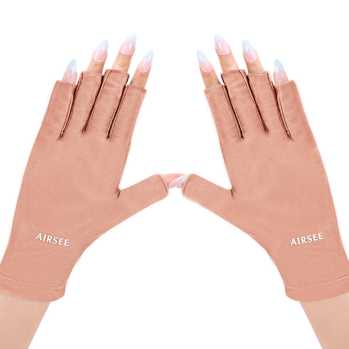 AIRSEE Anti UV Gloves front view in pink