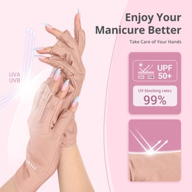 AIRSEE Anti UV Gloves side view showing fingerless design