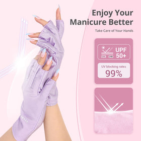AIRSEE UV gloves extended finger section detail