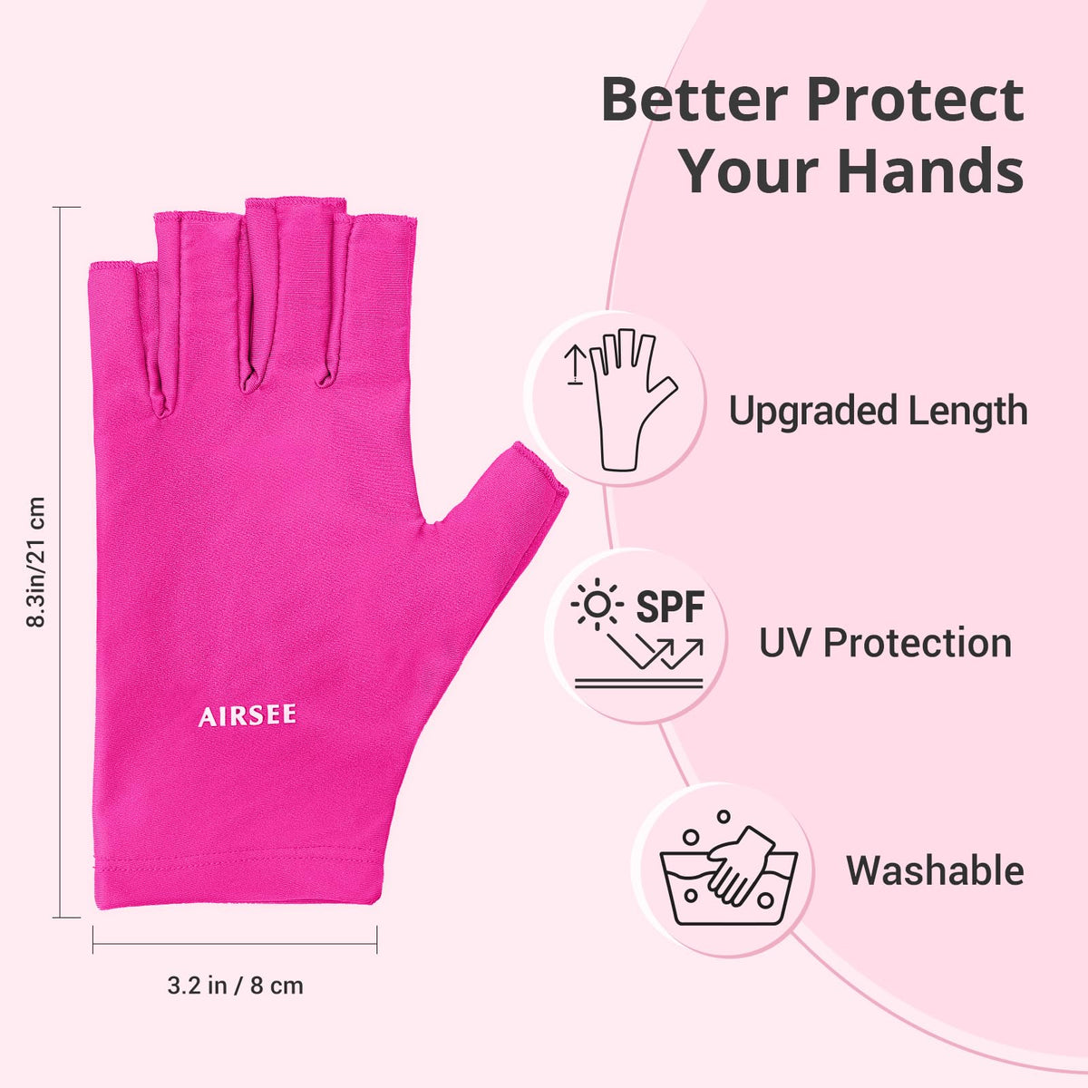 AIRSEE UV Gloves in use during outdoor activities