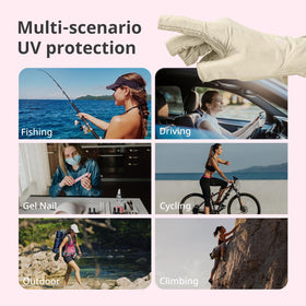 AIRSEE UV gloves in use during outdoor activities