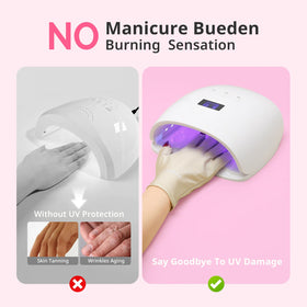 AIRSEE UV gloves packaging and care instructions