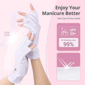 AIRSEE UV Protection Gloves side view showcasing fingerless design