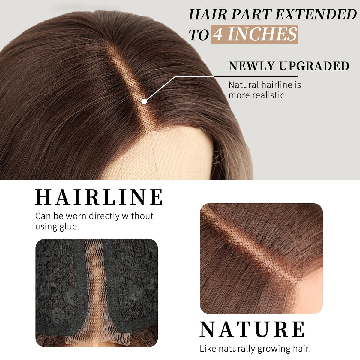 AISI HAIR Dirty Blonde Wig displayed with packaging