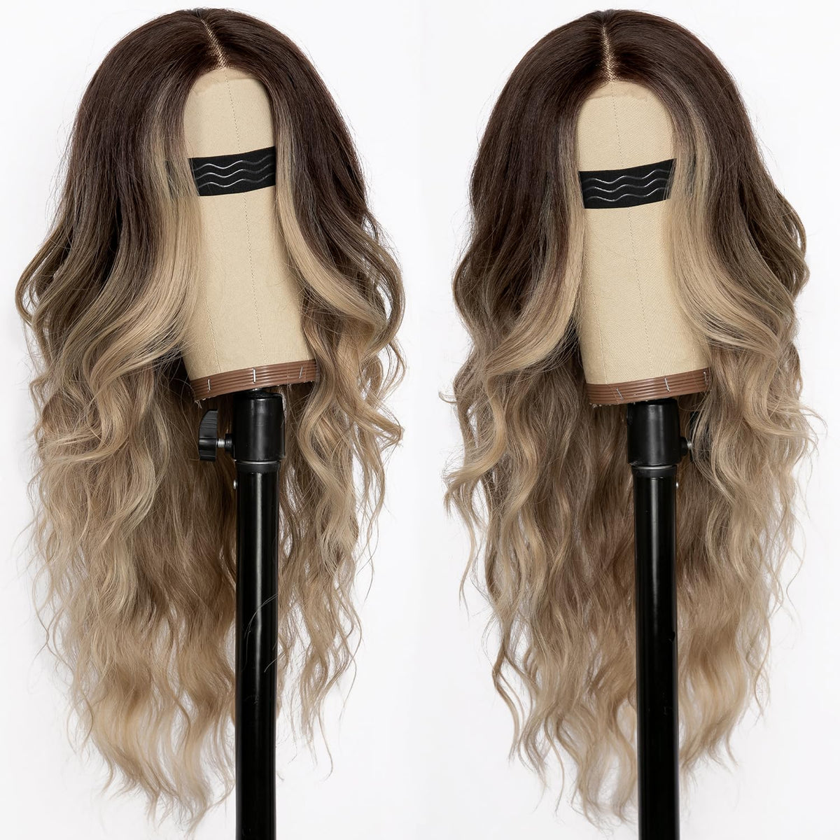 AISI HAIR Dirty Blonde Wig side view showcasing the lace hairline
