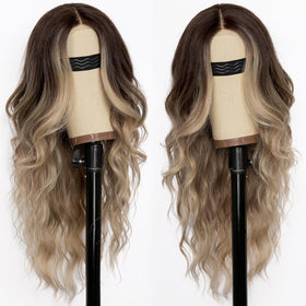 AISI HAIR Dirty Blonde Wig side view showcasing the lace hairline