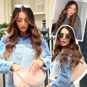 AISI HAIR Ombre Brown Wig packaged with care instructions
