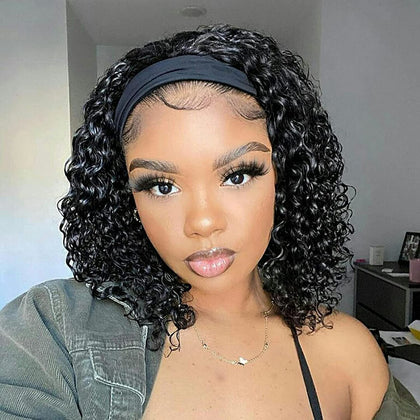 Aiterina Headband Wig Deep Wave 12 Inch front view