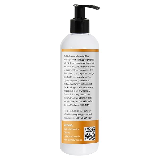 AJOMED COSMETICS Tallow & Goat Milk Lotion ingredients list