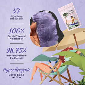 Ajoura Hard Wax Beads 440g Lavender packaging
