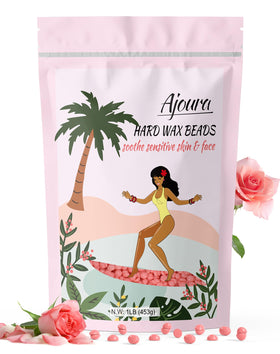 Ajoura Wax Beads 440g pink rose hard wax front view