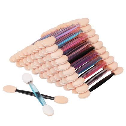 Akstore 200PCS disposable dual-sided eyeshadow sponge applicators front view