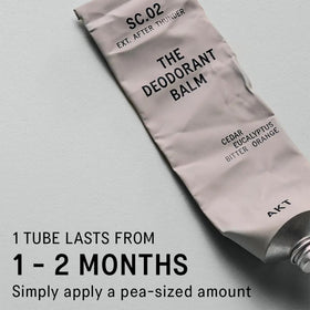 AKT Deodorant Balm SC.02 After Thunder application on skin