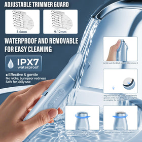 Akunbem Bikini Trimmer showing waterproof feature