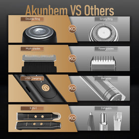 Akunbem electric shaver in a travel bag