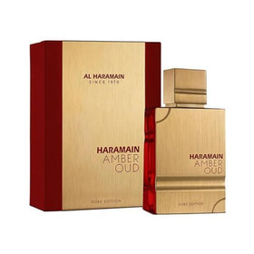 Al Haramain Amber Oud Ruby Edition bottle side view