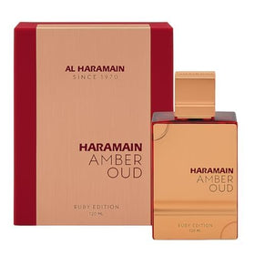 Al Haramain Amber Oud Ruby Edition in lifestyle setting