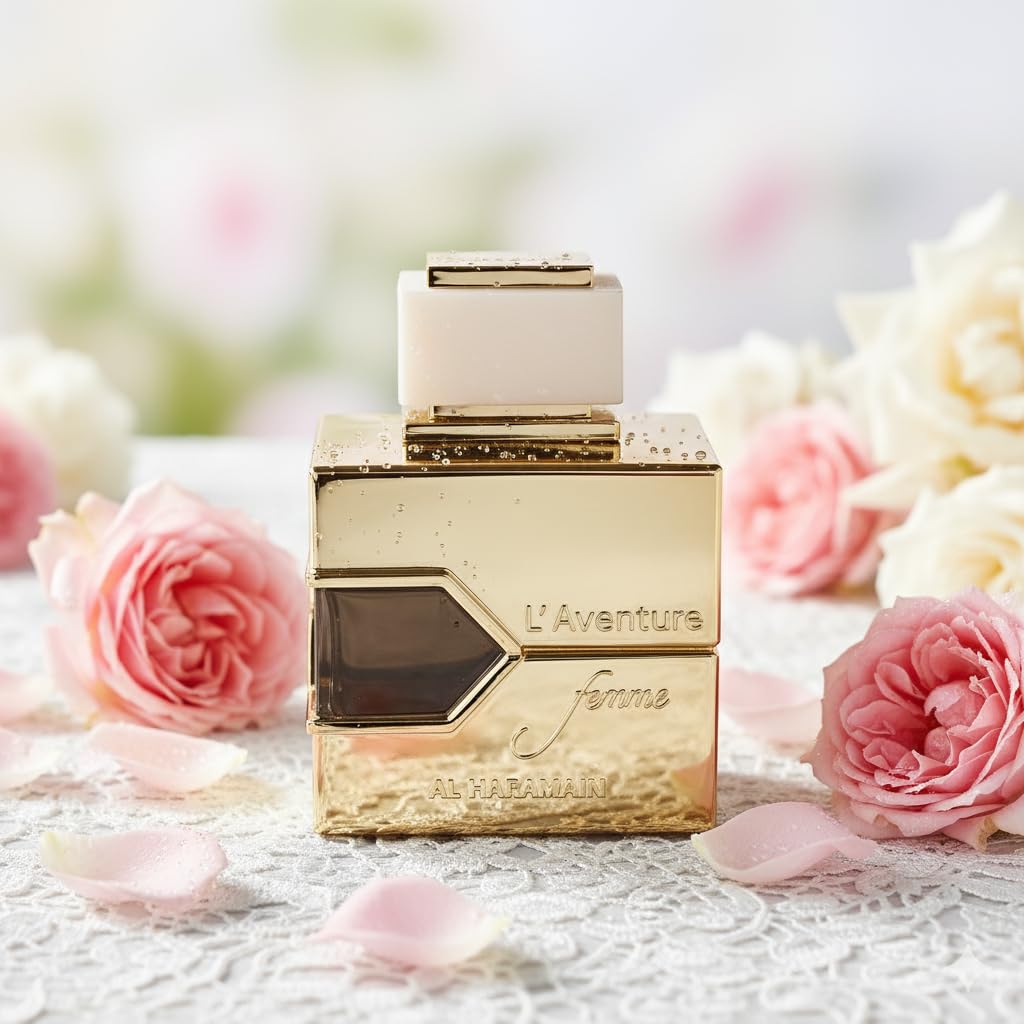 Al Haramain L'aventure Eau De Parfum Spray bottle top view
