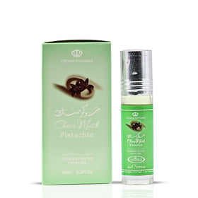Al-Rehab Choco Musk Marshmallow 6ml bottle with background of sweet