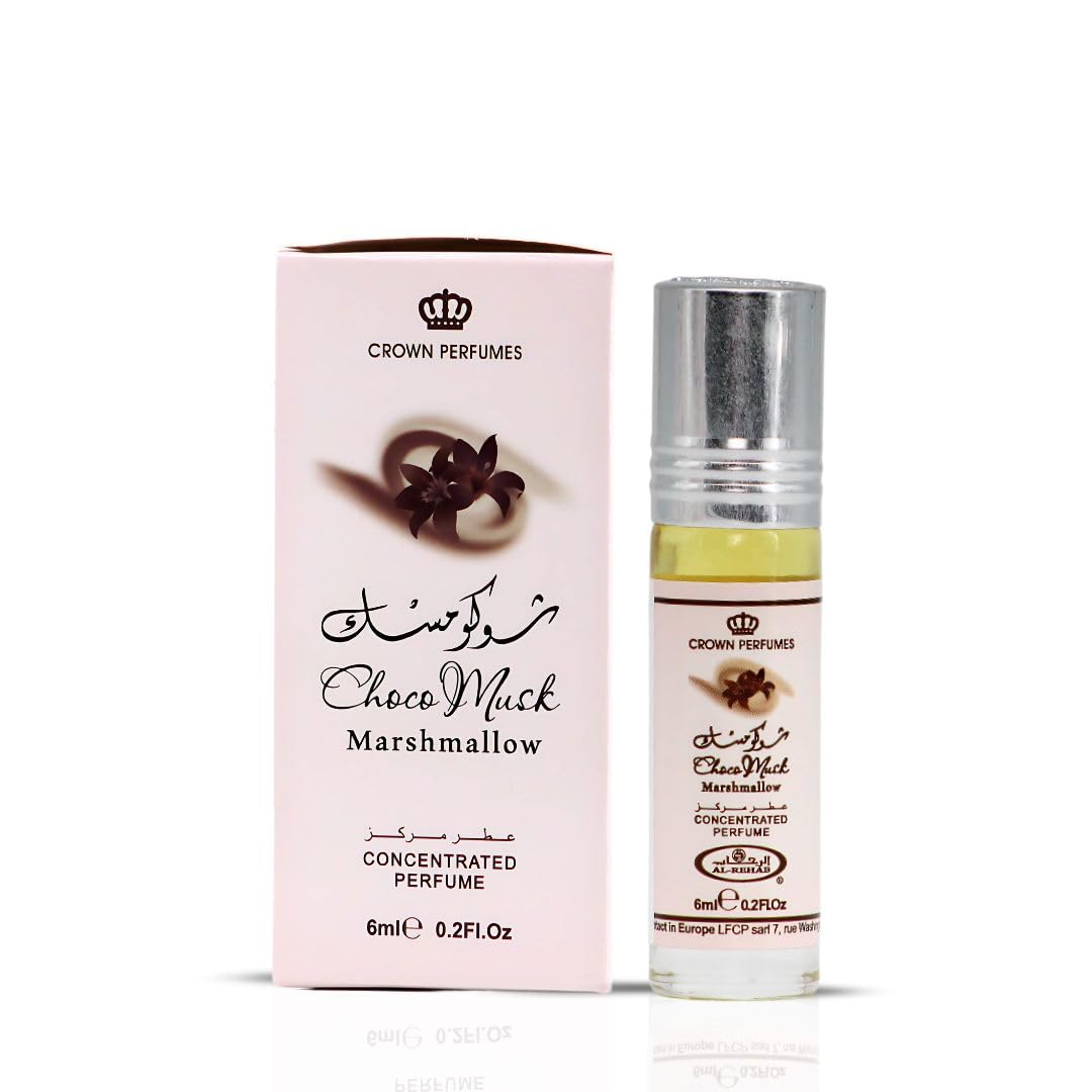 Al-Rehab Choco Musk Marshmallow 6ml packaging side view