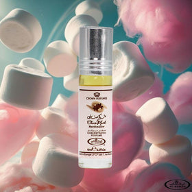 Al-Rehab Choco Musk Marshmallow 6ml roll-on applicator close-up
