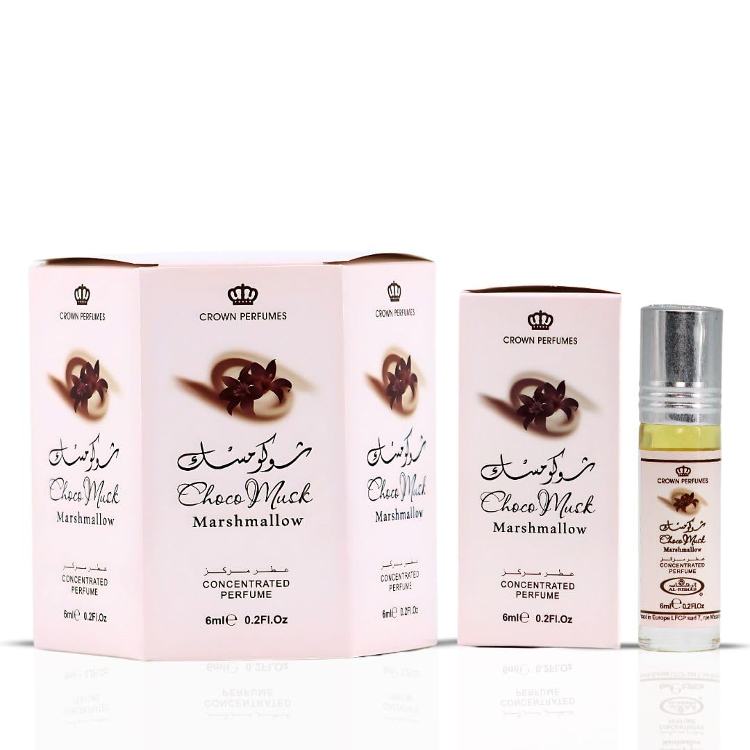 Al-Rehab Choco Musk Marshmallow Perfume Oil 6ml packaging