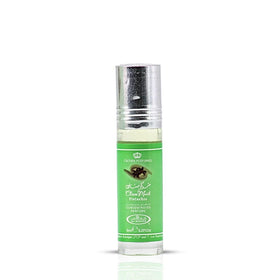 Al-Rehab Choco Musk Pistachio Perfume Oil Roll-On 6ml with chocolate
