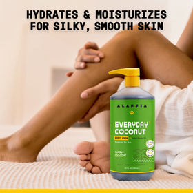 Alaffia Everyday Coconut Body Wash with coconut and coffee fruits