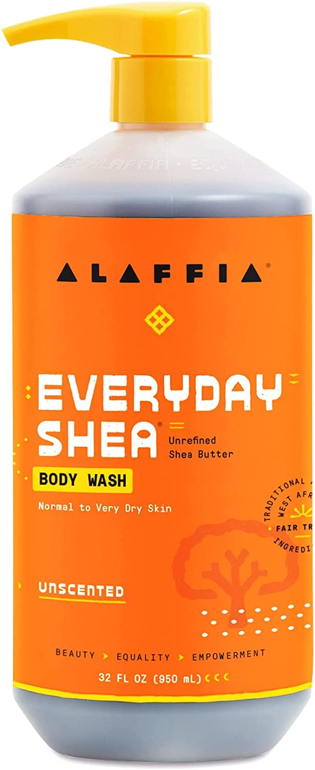 Alaffia Everyday Shea Unscented Body Wash 2-pack display
