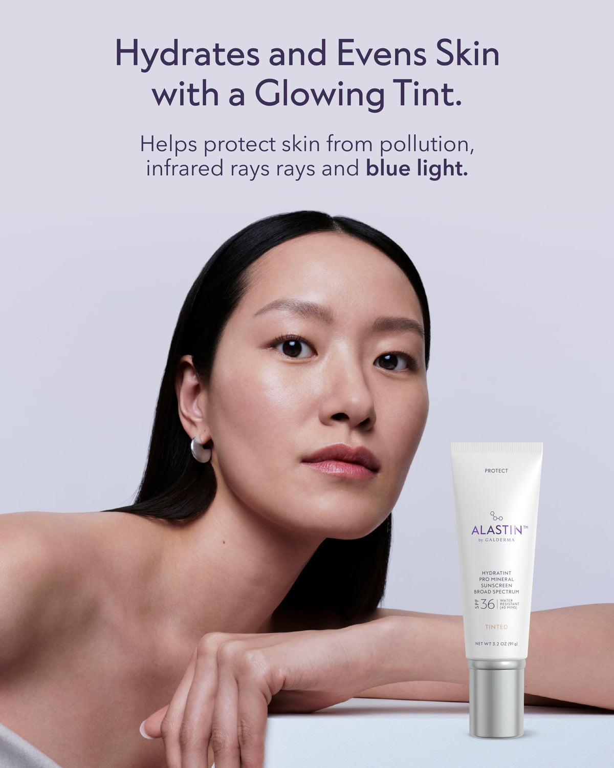 ALASTIN Skincare HydraTint Pro Mineral Tinted Sunscreen SPF 36 application on skin