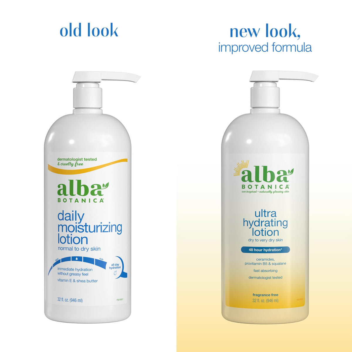 Alba Botanica Daily Moisturizing Body Lotion 32 Oz back view