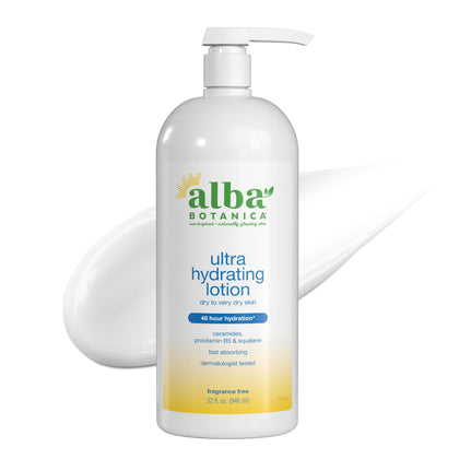 Alba Botanica Daily Moisturizing Body Lotion 32 Oz front view