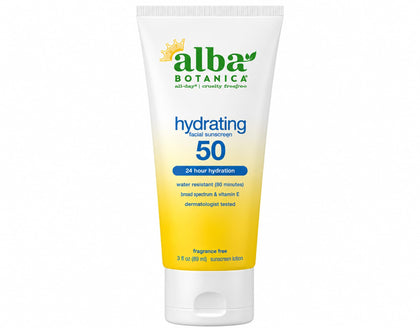 Alba Botanica Hydrating Sunscreen Lotion SPF 50 front view