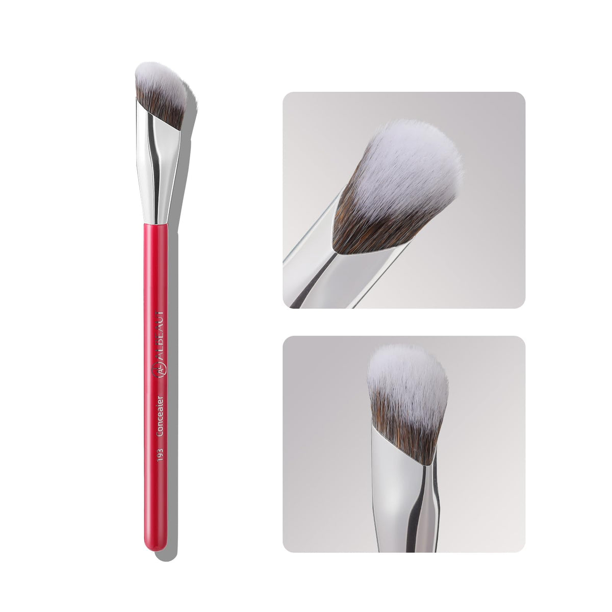 ALBEAUT 193 Concealer Brush front view with angled bristles