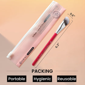 ALBEAUT 193 Concealer Brush with setting spray and makeup products