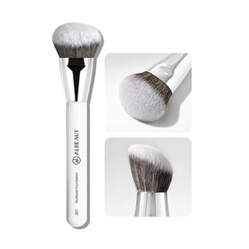 ALBEAUT Angled Foundation Brush front view with ultra-soft bristles