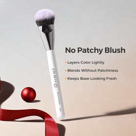 ALBEAUT Blush Brush 202 angled view highlighting precision design