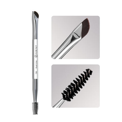 ALBEAUT Dual-Ended Eyeliner Brush & Brow Brush front view