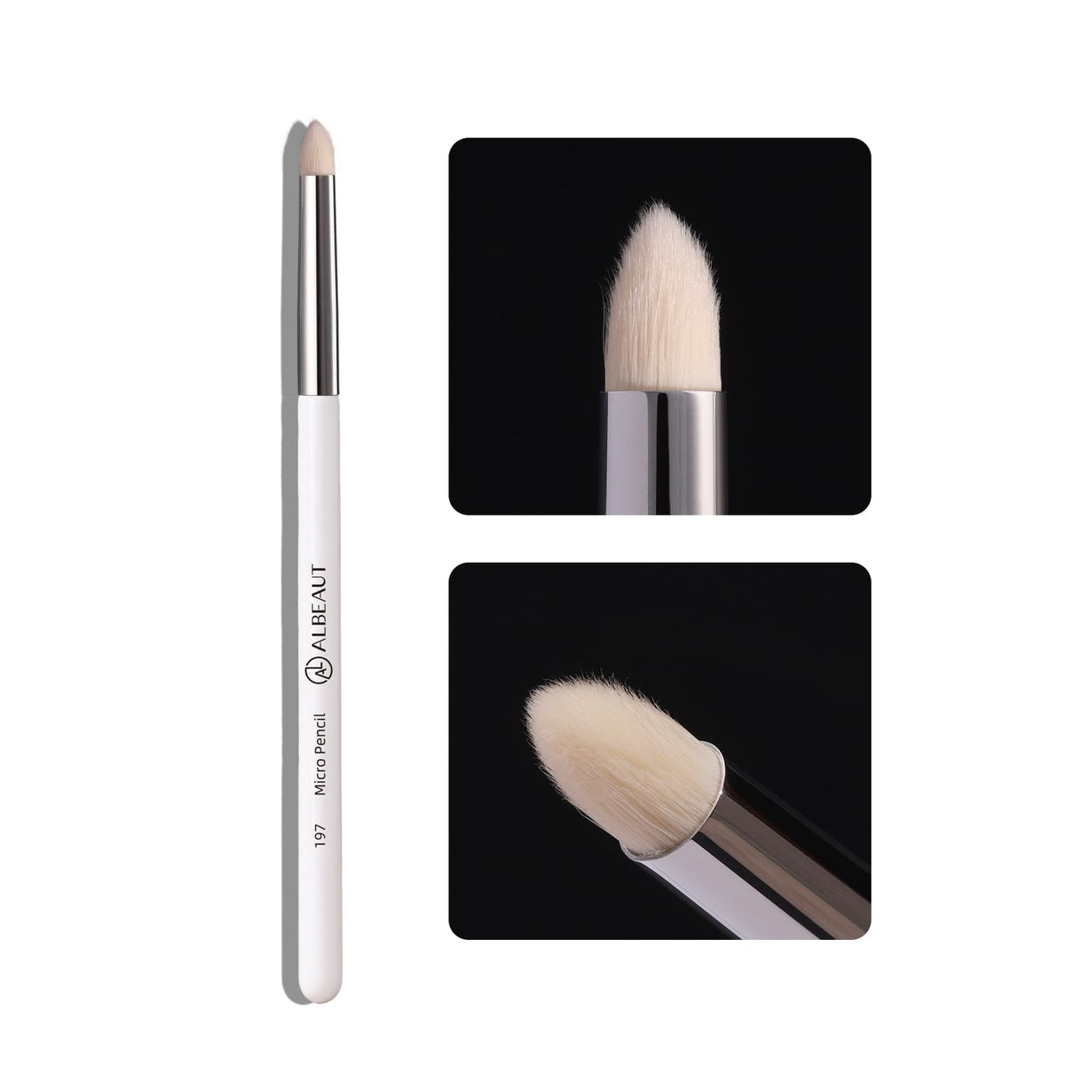 ALBEAUT Small Eyeshadow Brush 197 Micro Pencil front view