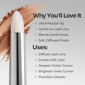 ALBEAUT Small Eyeshadow Brush 197 Micro Pencil with bristles close-up